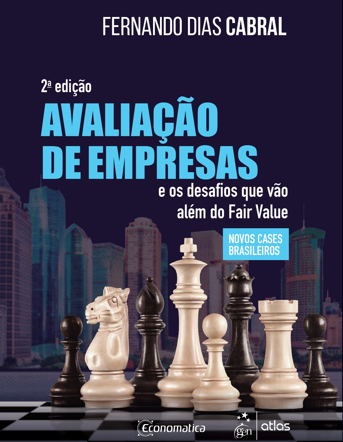 Capa do livro Avaliação de Empresas, de Fernando Dias Cabral
